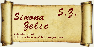 Simona Zelić vizit kartica